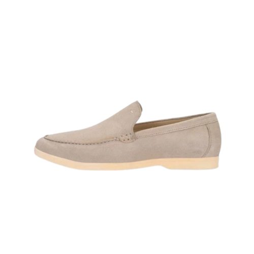 Loro Piana Men's Summer Charms Walk Suede Loafers Classic Beige